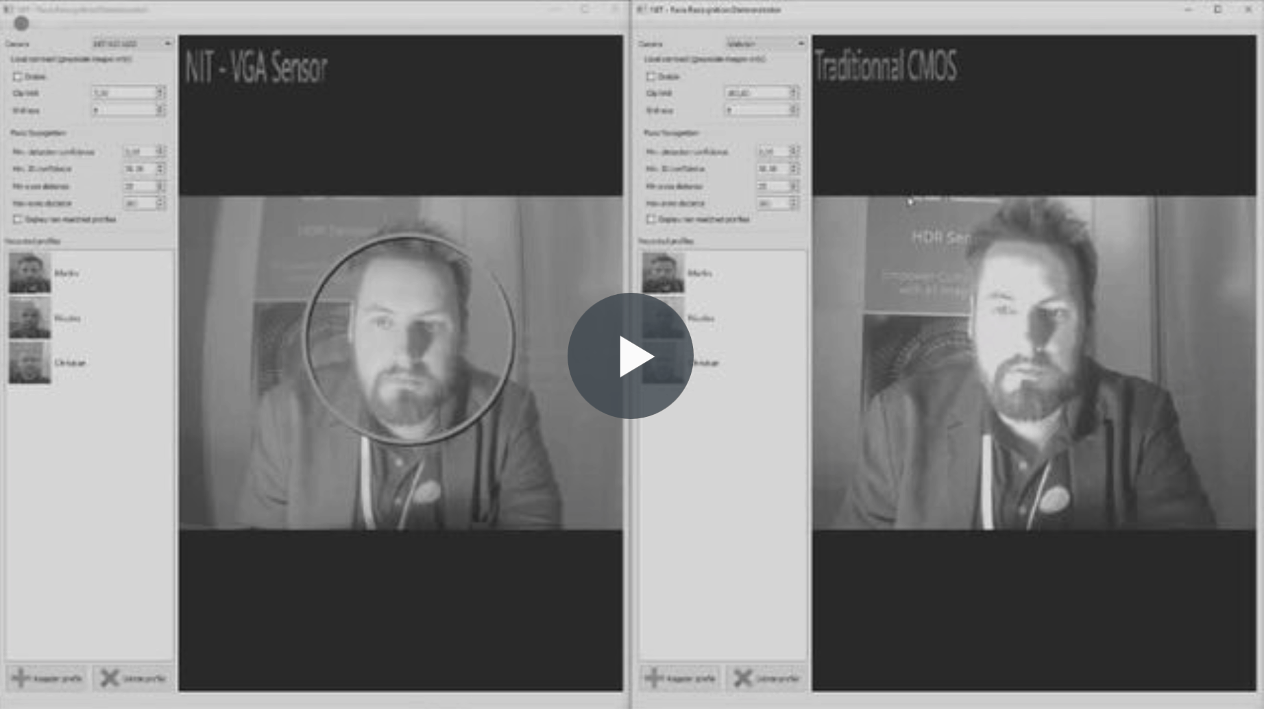 NIT face recognition test video screen capture