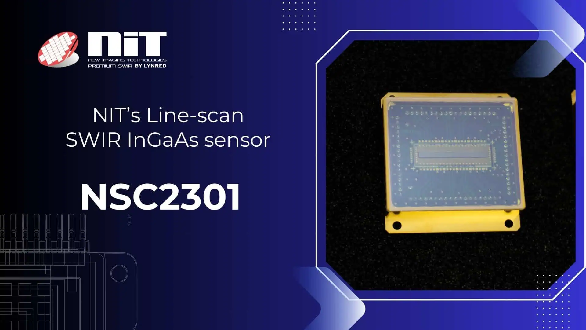 NIT’s Line-scan SWIR InGaAs sensor NSC2301