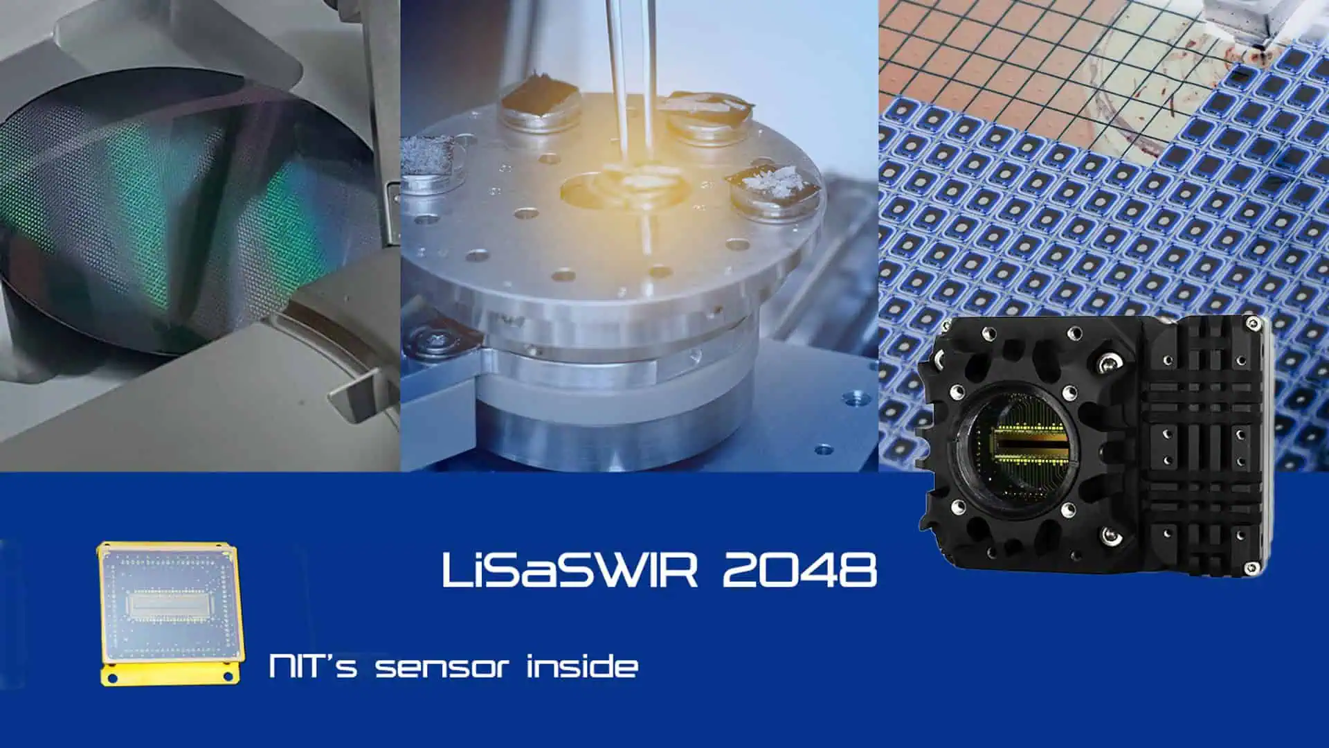 High Speed SWIr camera, line-scan SWIR camera, LiSaSWIR 2048 sensor technology showcase for semiconductor inspection