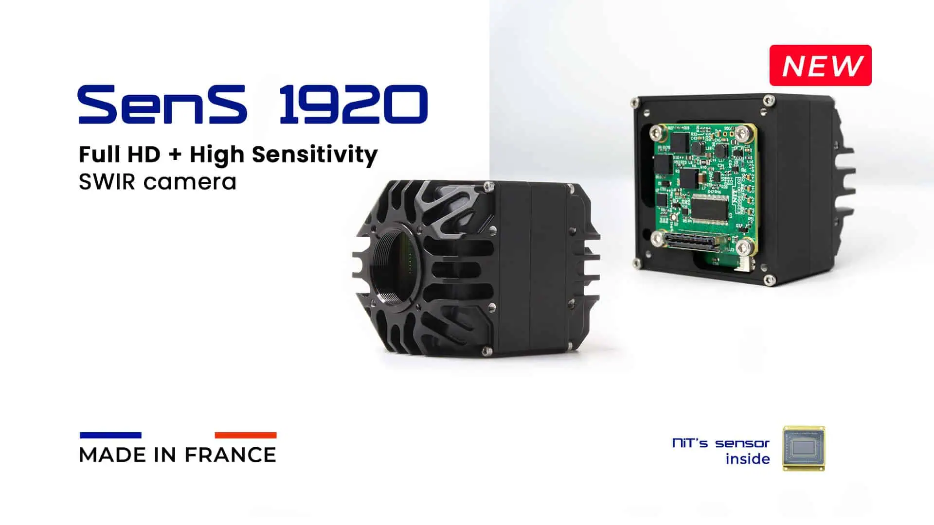 SenS 1920 Full Hd SWIR camera with High-speed Samtec CameraLink connector