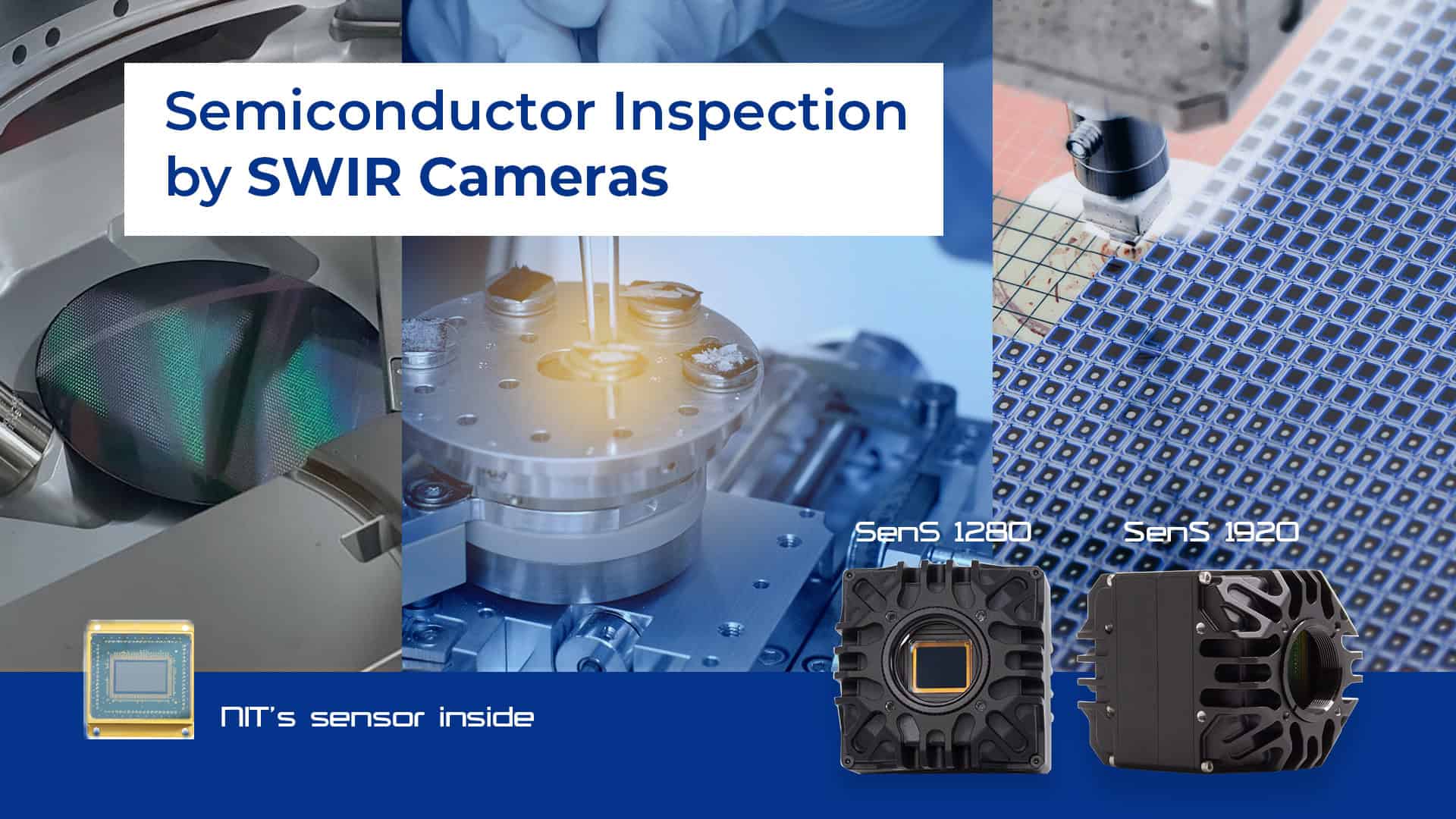 Semiconductor inspection by NIT SWIR InGaAs cameras