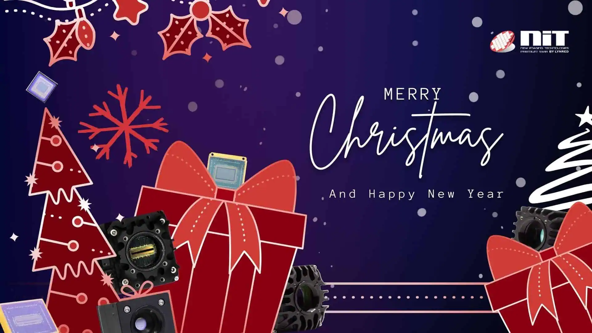 SWIR cameras Christmas card SWIR sensors & cameras on Christmas Card